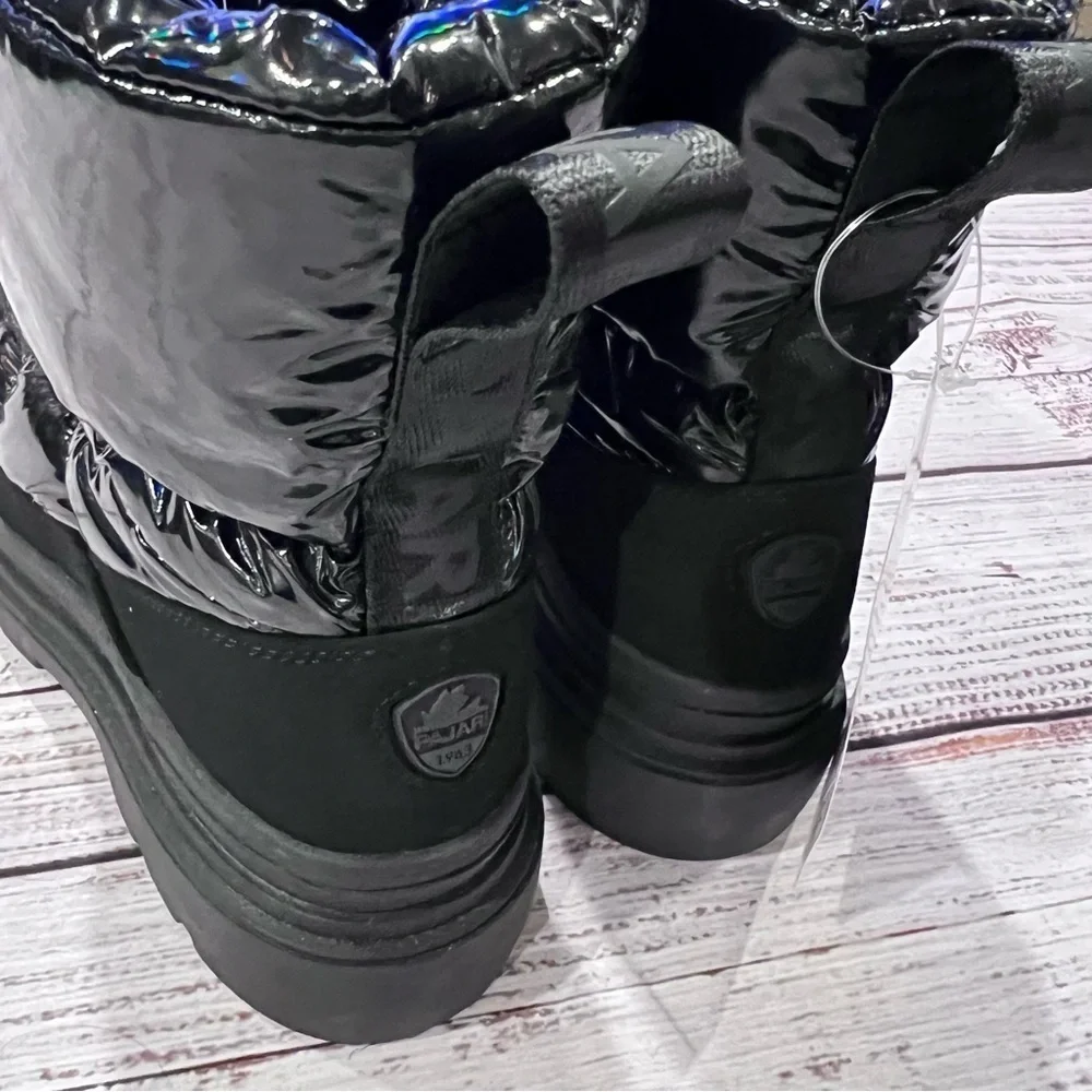 Pajar Varsila Iridescent Black Puffer Snow Moon Boots